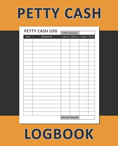 petty cash logbook 1st edition edward de montfort 979-8474390093
