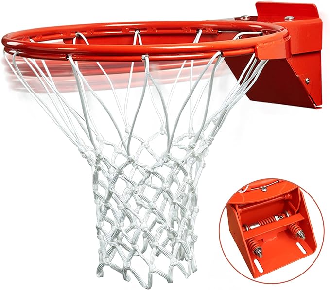 progoal breakaway basketball rim heavy duty flex rim replacement 5/8 in standard goal  ‎progoal b0811rvp3r