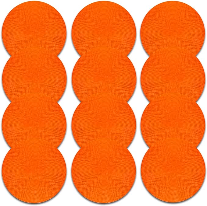 vhxorrz poly spot markers 9 inch non slip rubber agility markers flat  ?vhxorrz b0bhllntb1