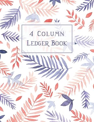 4 column ledger book 1st edition wille prints 1686031378, 978-1686031373