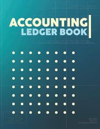 accounting ledger book 1st edition m h v 979-8439162772