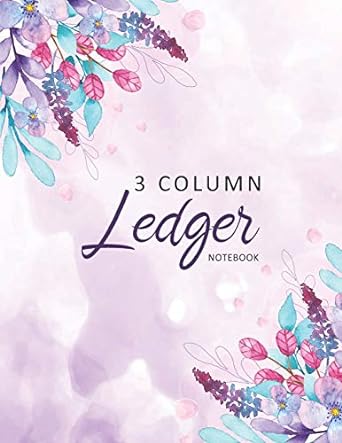3 column ledger notebook 1st edition willie prints 168667628x, 978-1686676284
