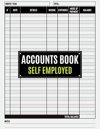 accounts book self employed 1st edition at & wd 979-8408431809