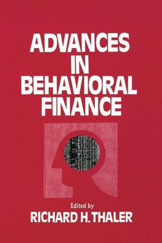 advances in behavioral finance 1st edition richard h. thaler 9780871548443, 9780871548443