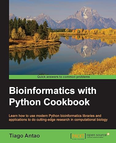 bioinformatics with python cookbook 1st published edition tiago antao 1782175113, 978-1782175117