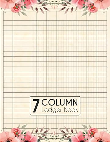 7 column ledger book 1st edition asboune publishing 979-8449570413