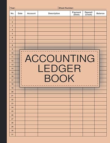 accounting ledger book 1st edition office pen press 979-8730782037