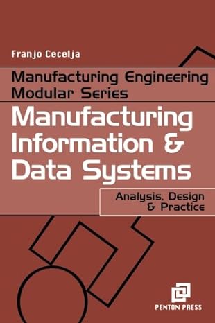 manufacturing information and data systems analysis design and practice 1st edition franjo cecelja