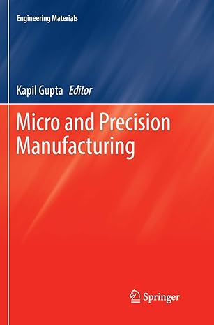 micro and precision manufacturing 1st edition kapil gupta 3319886592, 978-3319886596