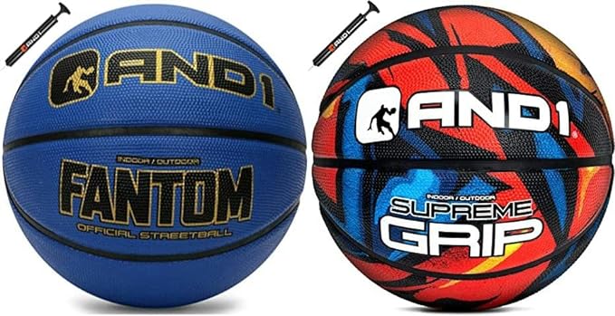 and1 rubber basketball bundle two regulation official size  ‎and1 b0c2k85plb