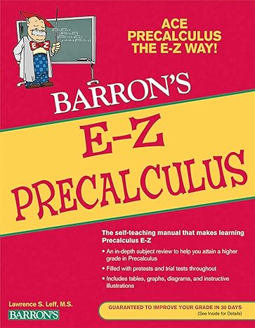barron s e z precalculus 2nd edition lawrence s. leff 0764144650, 978-0764144653