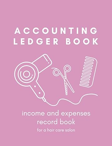 accounting ledger book income and expenses record book for a hair care salon 1st edition money conscious