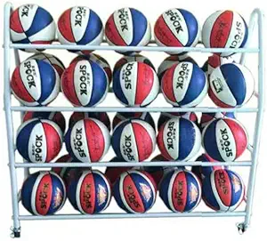 tiangu basketball racks for balls with wheels iron basketball rack holder  tiangu b0859gfb2b