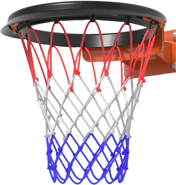 ‎secoli basketball net polyester braided rope heavy duty basketball mesh replacement for outdoor indoor 