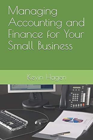 managing accounting and finance for your small business 1st edition kevin m hagen 1093350172, 978-1093350173