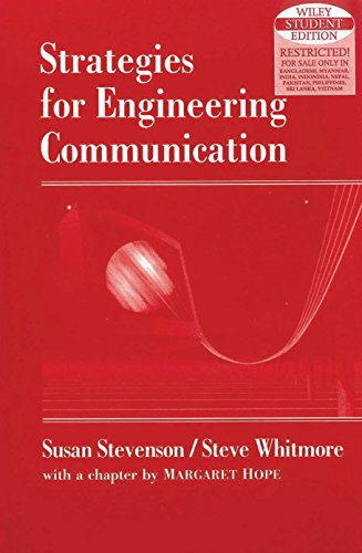 strategies for engineering communication 1st edition susan stevenson 8126517980, 9788126517985