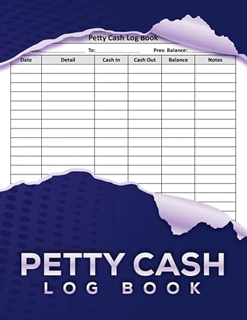 petty cash log book 1st edition mbpani press publishing 979-8403794886