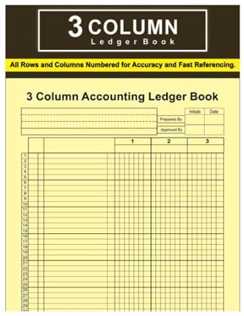 3 column accounting ledger book 1st edition beth diamond 979-8987400524
