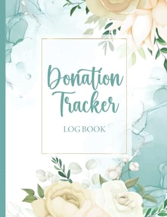 donation tracker log book 1st edition united publishing 979-8410503402