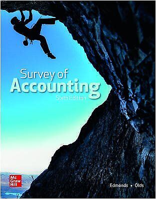 survey of accounting 6th edition thomas p. edmonds, christopher edmonds, philip r. olds 9781260704433,