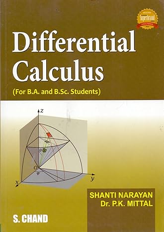 differential calculus 1st edition shanti narayan , dr. p.k. mittal 8121904714, 978-8121904711