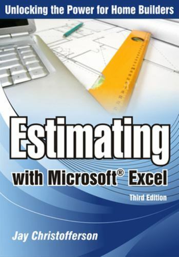 estimating with microsoft excel 3rd edition jay p. christofferson 086718647x, 9780867186475