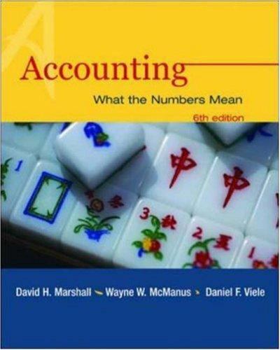 accounting what the numbers mean 6th edition wayne williams mcmanus, david marshall, daniel viele