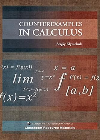counterexamples in calculus 1st edition sergiy klymchuk 0883857650, 978-0883857656
