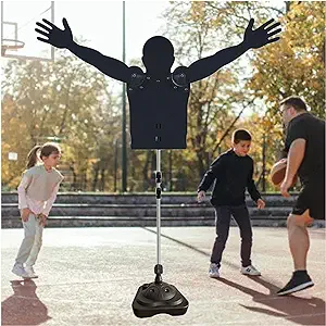 lxlzyxsf portable pro defender mannequin for basketball adults kids shoot dribble practice aid  lxlzyxsf