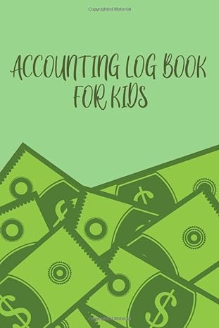 Accounting Log Book For Kids