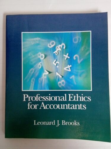 professional ethics in accounting 1st edition leonard j. brooks 9780314046031, 0314046038