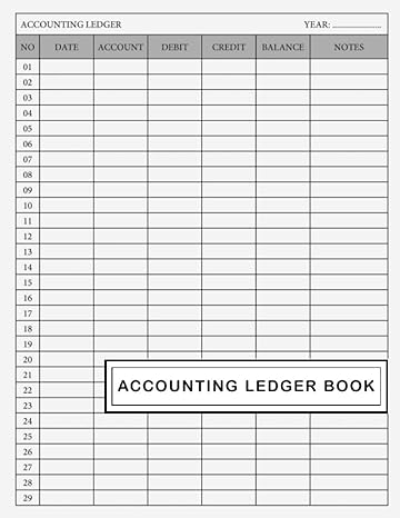 accounting ledger book 1st edition nachire hore 979-8732329735