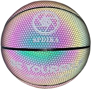 colaxi luminous glowing reflective basketball size 7 team sports  colaxi b0bx72hbx5