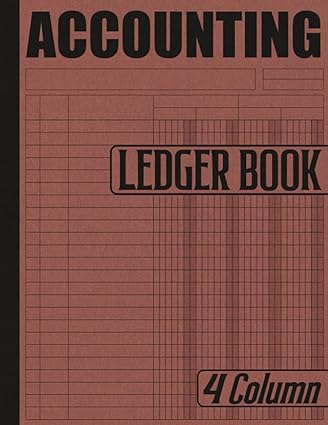 accounting ledger book 4 column 1st edition lbrightside log press 979-8801870977