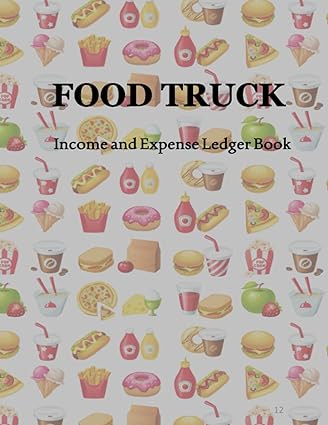 food truck income and expense ledger book 1st edition blue ocean 979-8731511056