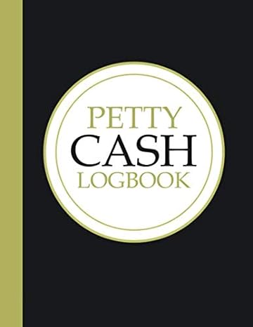 petty cash log book 1st edition accounting unique simple 979-8656462754