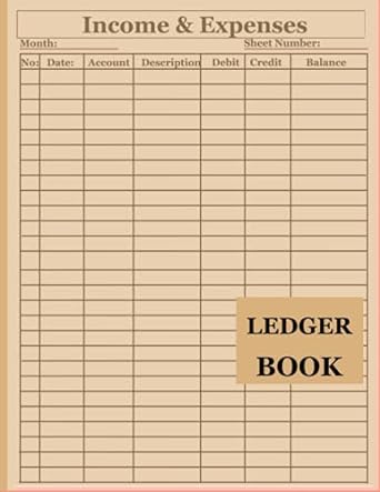 ledger book income and expense 1st edition oche bookkeeping arts 979-8540195997