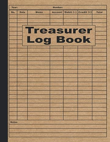 treasurer log book 1st edition jw publishing 979-8715082169