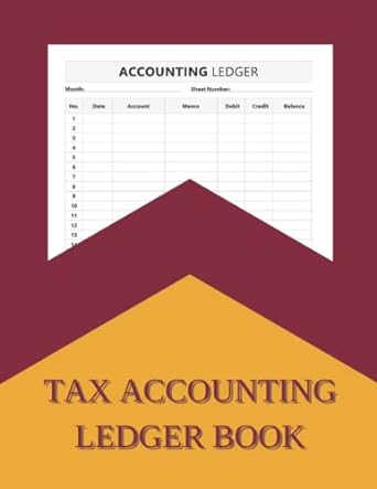 tax accounting ledger book 1st edition logan price 979-8812645915