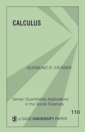 calculus 1st edition gudmund r. iversen 0803971109, 978-0803971103
