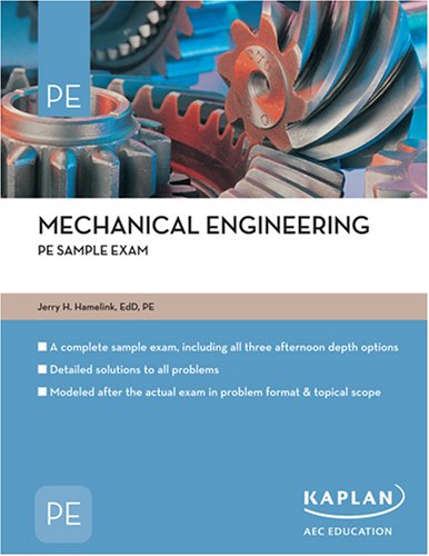 mechanical engineering pe sample exam original edition jerry hamelink 1427761361, 9781427761361