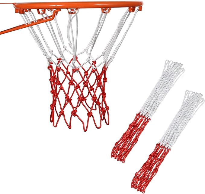 lopsity 2pcs basketball outdoor upgrade thick professional net replacement 12-loop rims  ?lopsity b0c3cfvhkd
