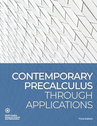 contemporary precalculus through applications 3rd edition north carolina school of science and math  