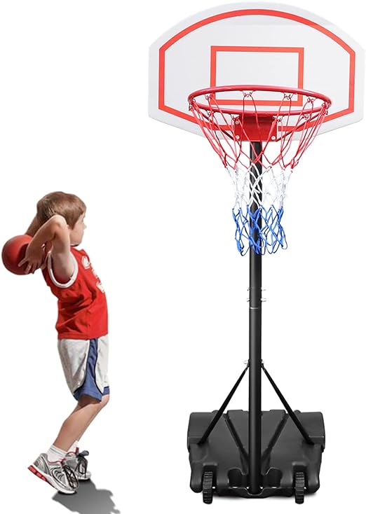 funjump kids height adjustable basketball hoop portable backboard system  ‎funjump b0cmqj2q2l