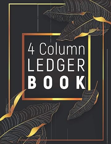 4 column ledger book 1st edition elegant publishing print 979-8689833699