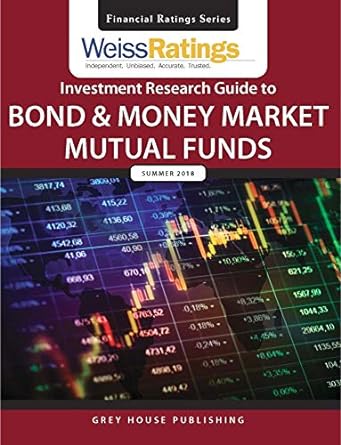 weiss ratings investment research guide to bond and money market mutual funds summer 2018 1st edition ratings
