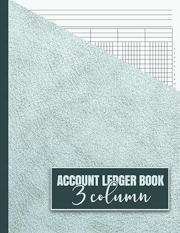 account ledger book 3 column 1st edition designores limited 979-8590894000