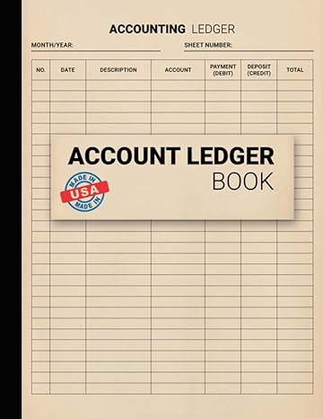 account ledger book 1st edition james skyroad 979-8887966410