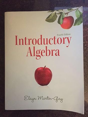 introductory algebra 4th edition elayn el martin-gay 0321726383, 978-0321726384