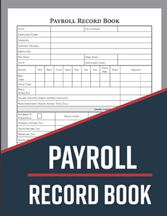 payroll record book 1st edition black forest publications 979-8507780747